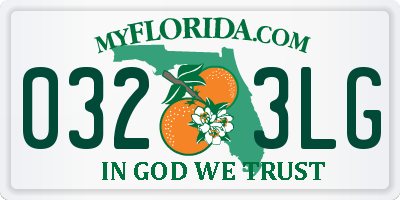 FL license plate 0323LG