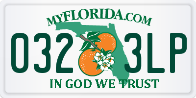 FL license plate 0323LP