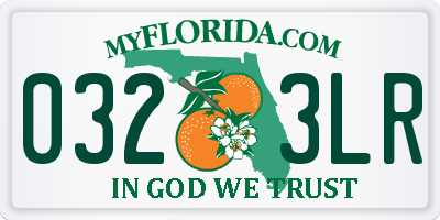 FL license plate 0323LR
