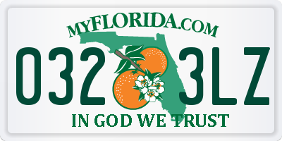 FL license plate 0323LZ