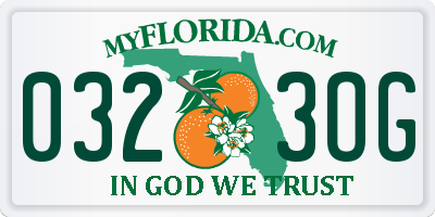 FL license plate 0323OG