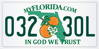 FL license plate 0323OL