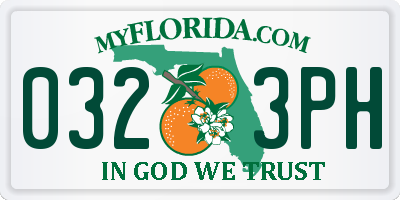 FL license plate 0323PH