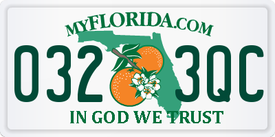FL license plate 0323QC