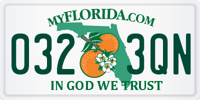 FL license plate 0323QN