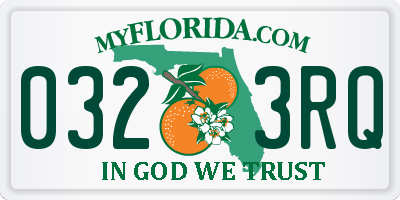 FL license plate 0323RQ