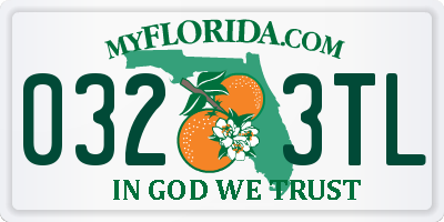 FL license plate 0323TL