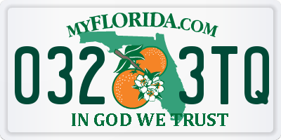 FL license plate 0323TQ