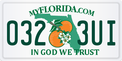 FL license plate 0323UI