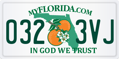 FL license plate 0323VJ