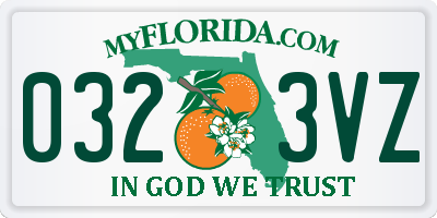 FL license plate 0323VZ