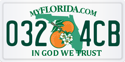 FL license plate 0324CB