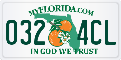 FL license plate 0324CL