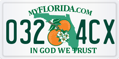 FL license plate 0324CX