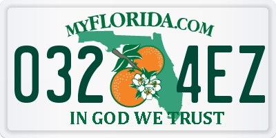 FL license plate 0324EZ