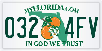 FL license plate 0324FV