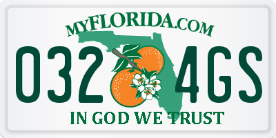 FL license plate 0324GS