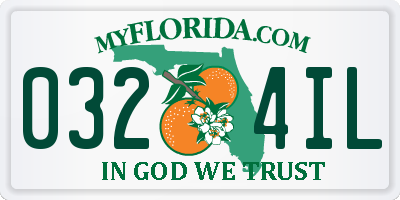 FL license plate 0324IL