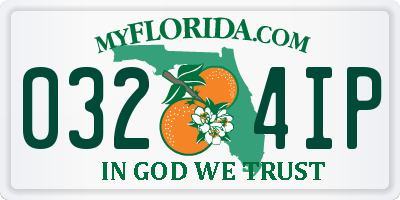 FL license plate 0324IP
