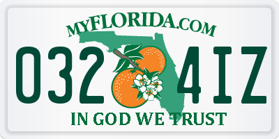 FL license plate 0324IZ