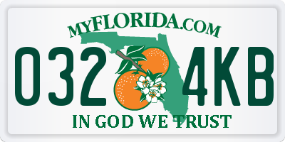 FL license plate 0324KB