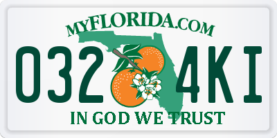 FL license plate 0324KI