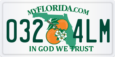 FL license plate 0324LM