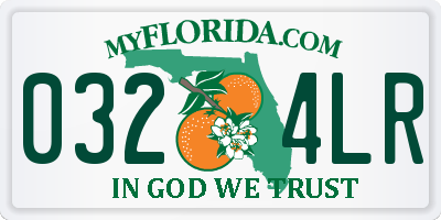 FL license plate 0324LR