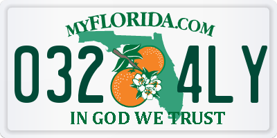 FL license plate 0324LY