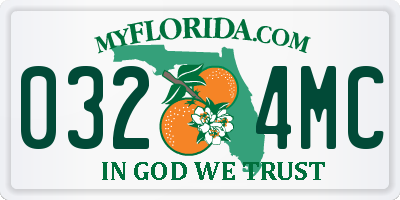 FL license plate 0324MC