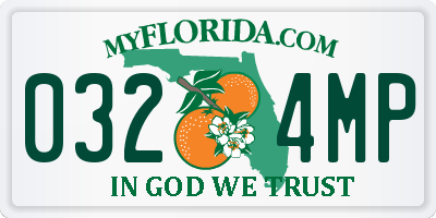 FL license plate 0324MP