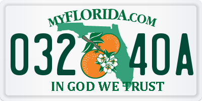 FL license plate 0324OA