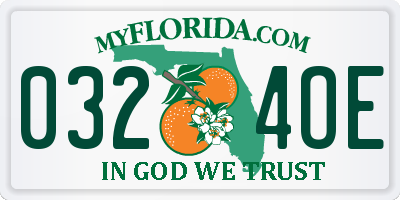 FL license plate 0324OE