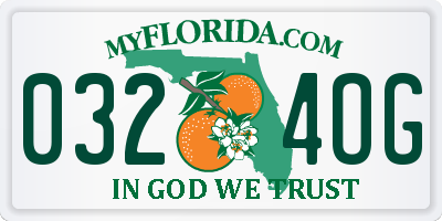 FL license plate 0324OG