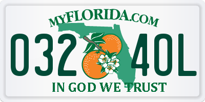 FL license plate 0324OL