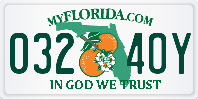 FL license plate 0324OY