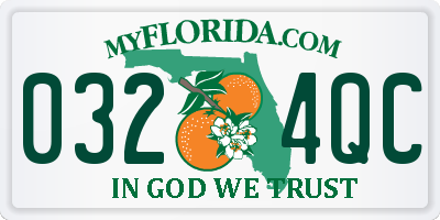FL license plate 0324QC