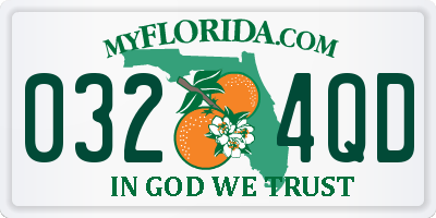 FL license plate 0324QD