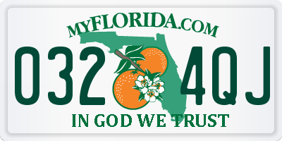 FL license plate 0324QJ