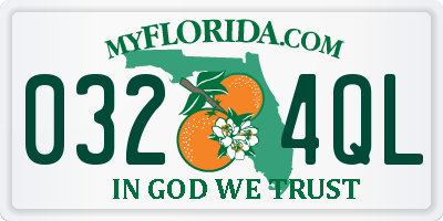 FL license plate 0324QL