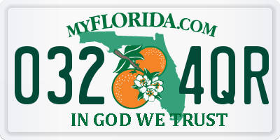 FL license plate 0324QR