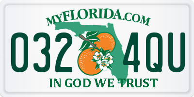 FL license plate 0324QU