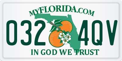 FL license plate 0324QV