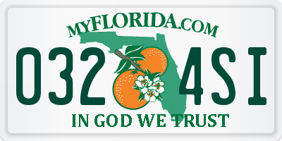 FL license plate 0324SI