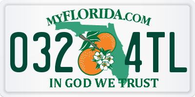 FL license plate 0324TL