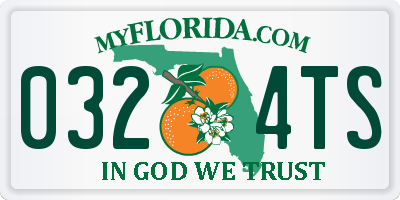 FL license plate 0324TS