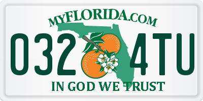 FL license plate 0324TU