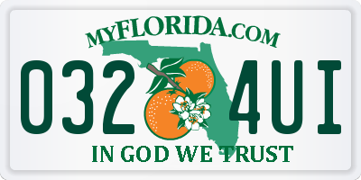 FL license plate 0324UI