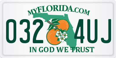 FL license plate 0324UJ