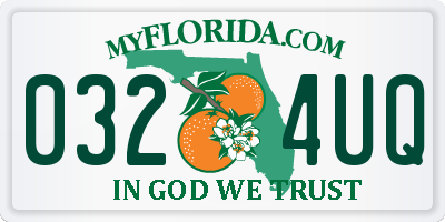 FL license plate 0324UQ